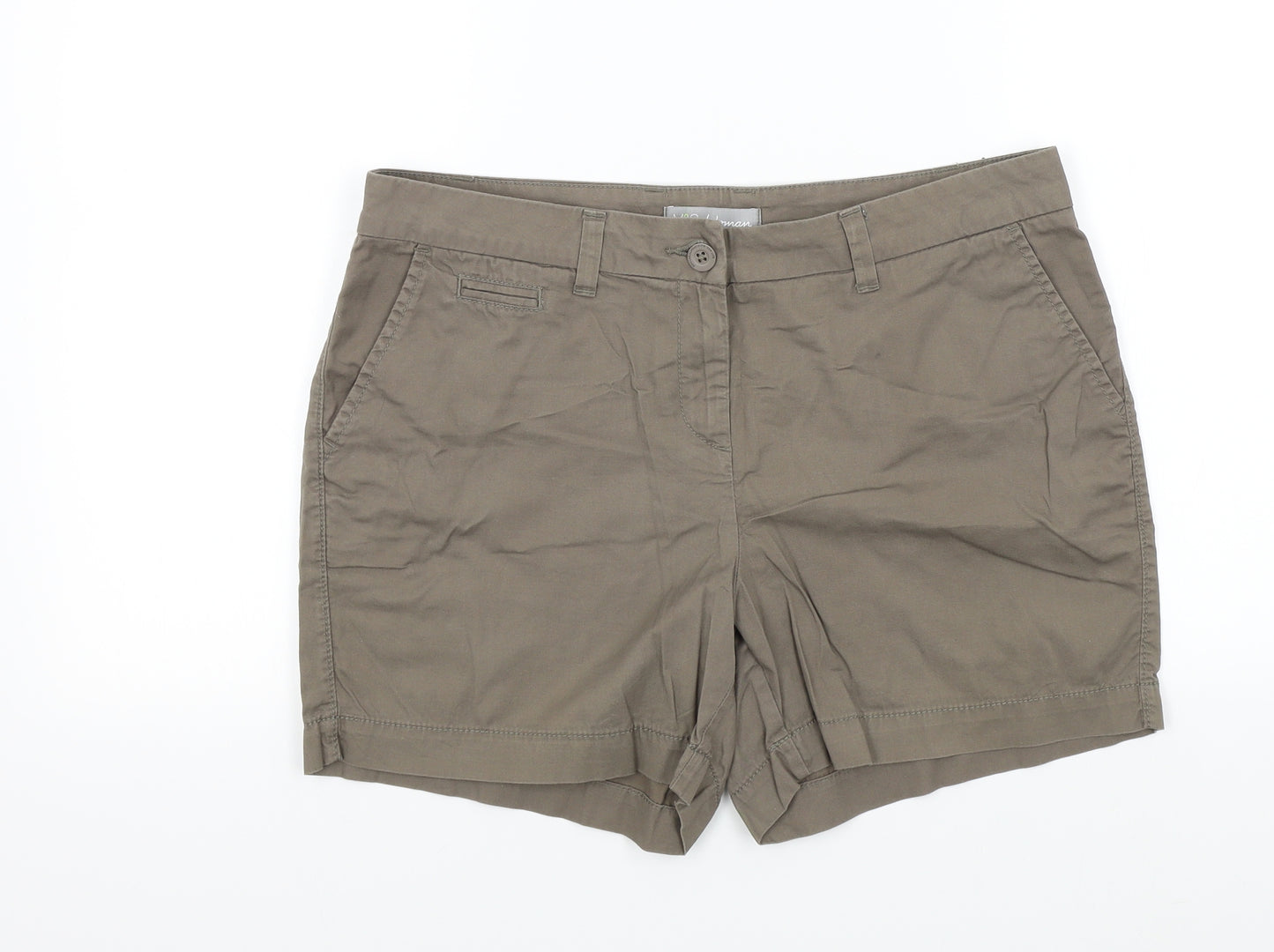 M&S Womens Brown   Bermuda Shorts Size 14