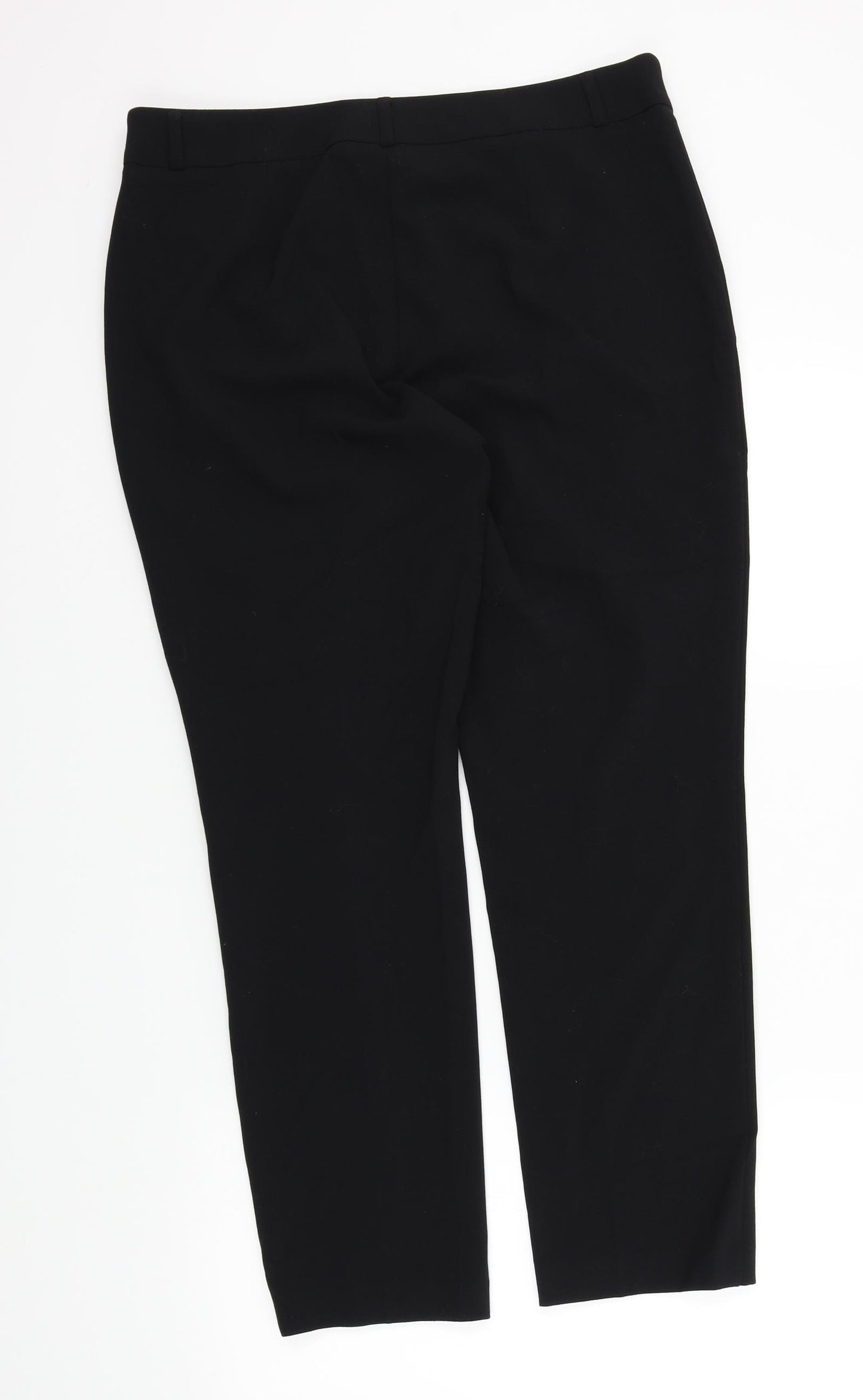 M&S Womens Black   Sweatpants Trousers Size 14 L27 in