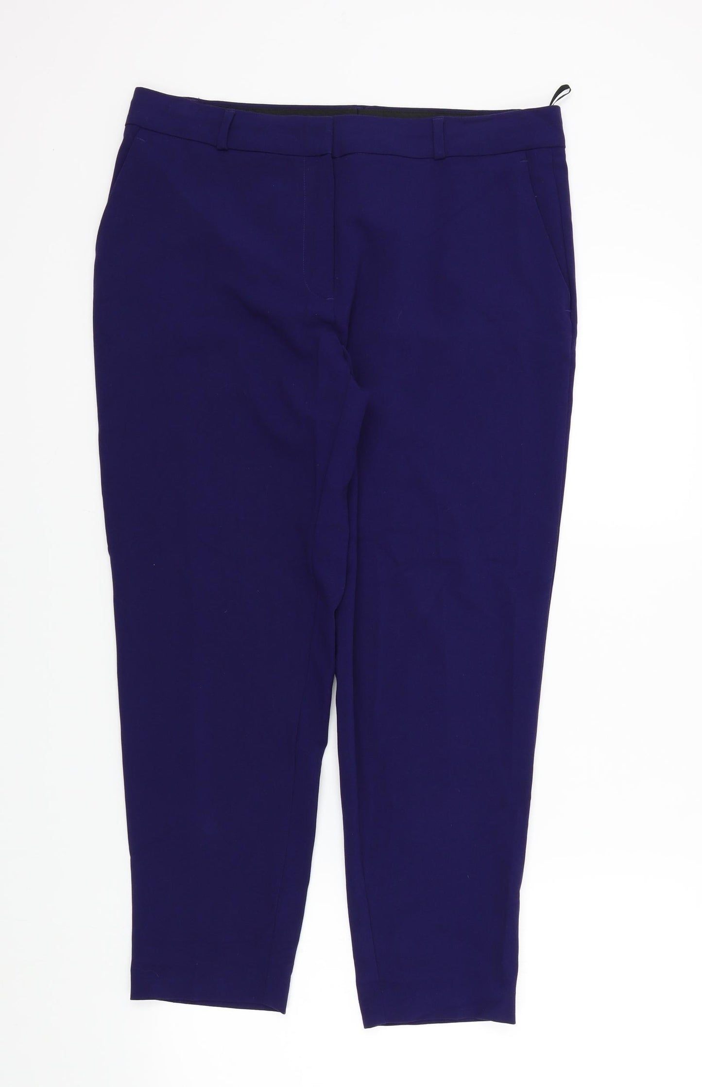 M&S Womens Blue   Trousers  Size 14 L25 in