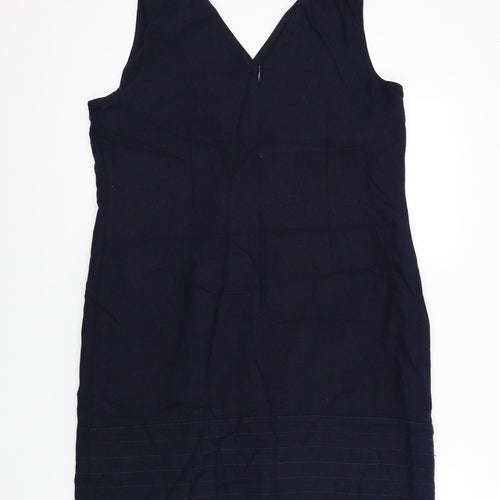 Peacocks Womens Blue Colourblock  A-Line  Size 14