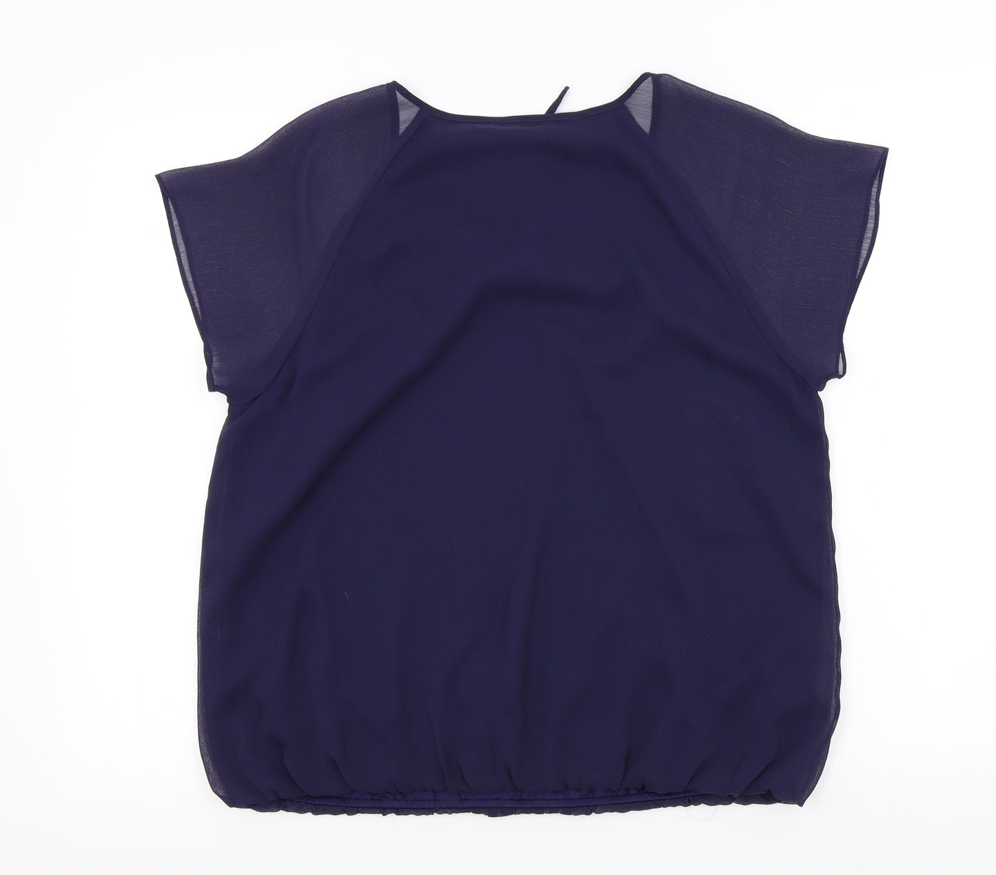 Papaya Womens Blue Colourblock  Basic Blouse Size 16