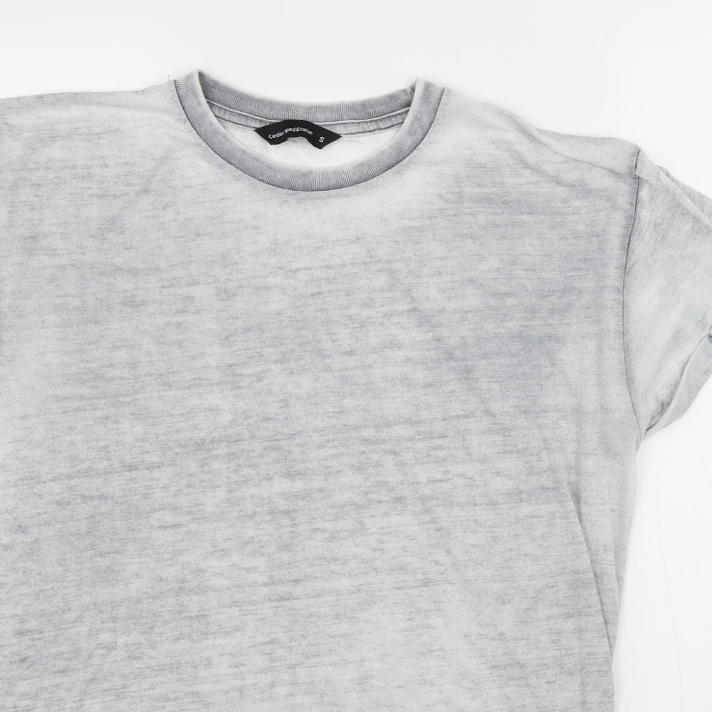 Cedar Wood State Mens Grey  Jersey  T-Shirt Size S
