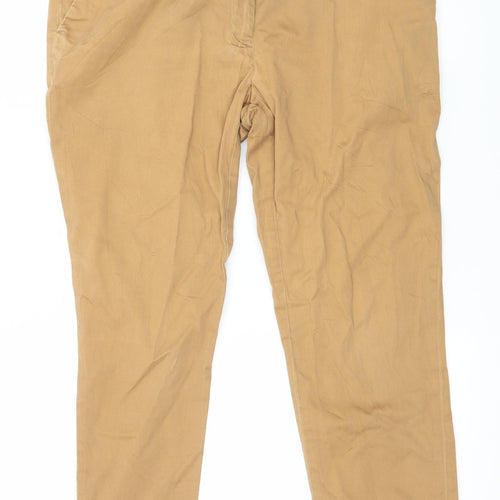 H&M Womens Brown   Capri Trousers Size 12 L24 in