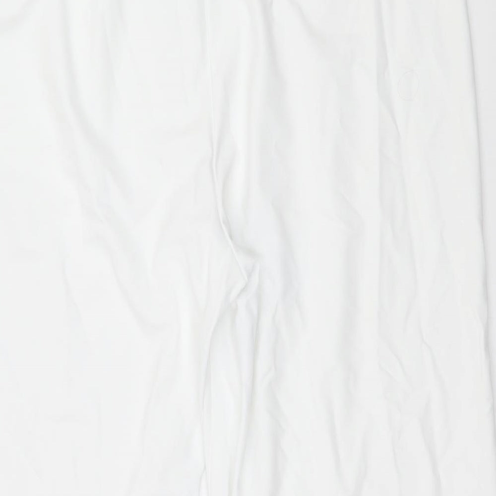 Simply Be Womens White   Cropped Trousers Size 20 L23 in