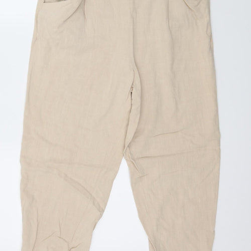 TU Womens Beige   Trousers  Size 14 L24 in