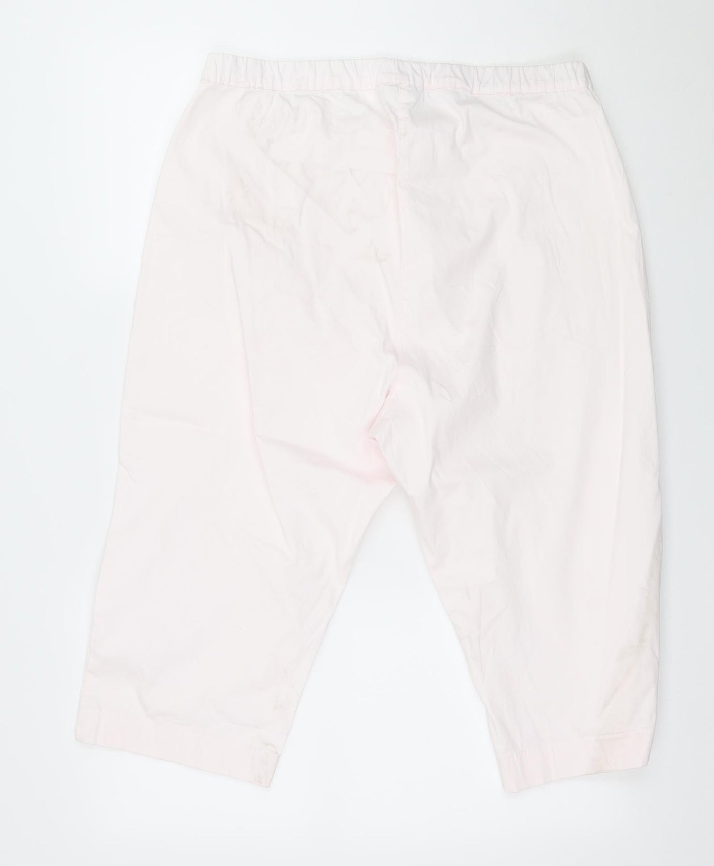 Masai Womens Pink  Denim Cropped Jeans Size 2XL