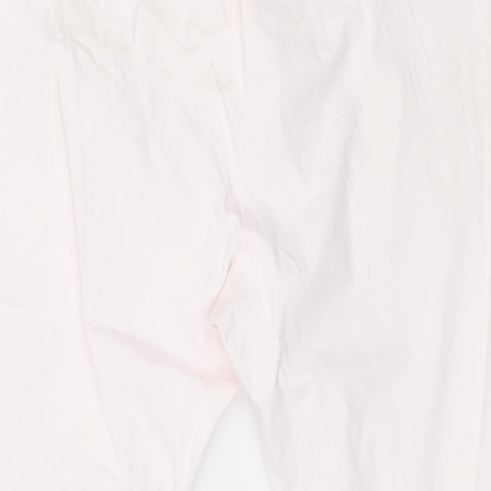 Masai Womens Pink  Denim Cropped Jeans Size 2XL