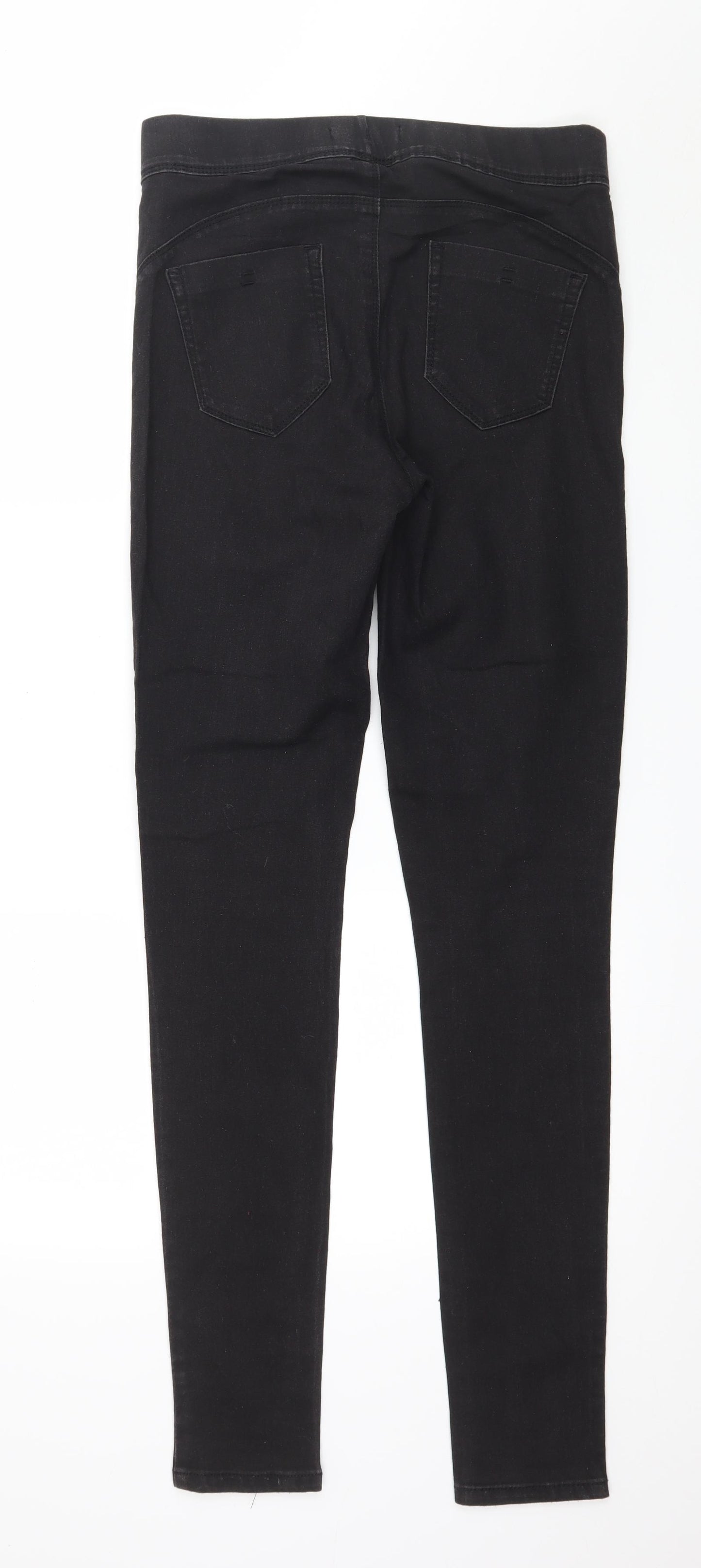 Denim & Co. Womens Black  Denim Jegging Jeans Size 10 L31 in