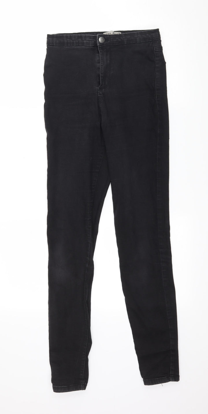 Denim & Co. Womens Black Denim Skinny Jeans Size 12 L30 in