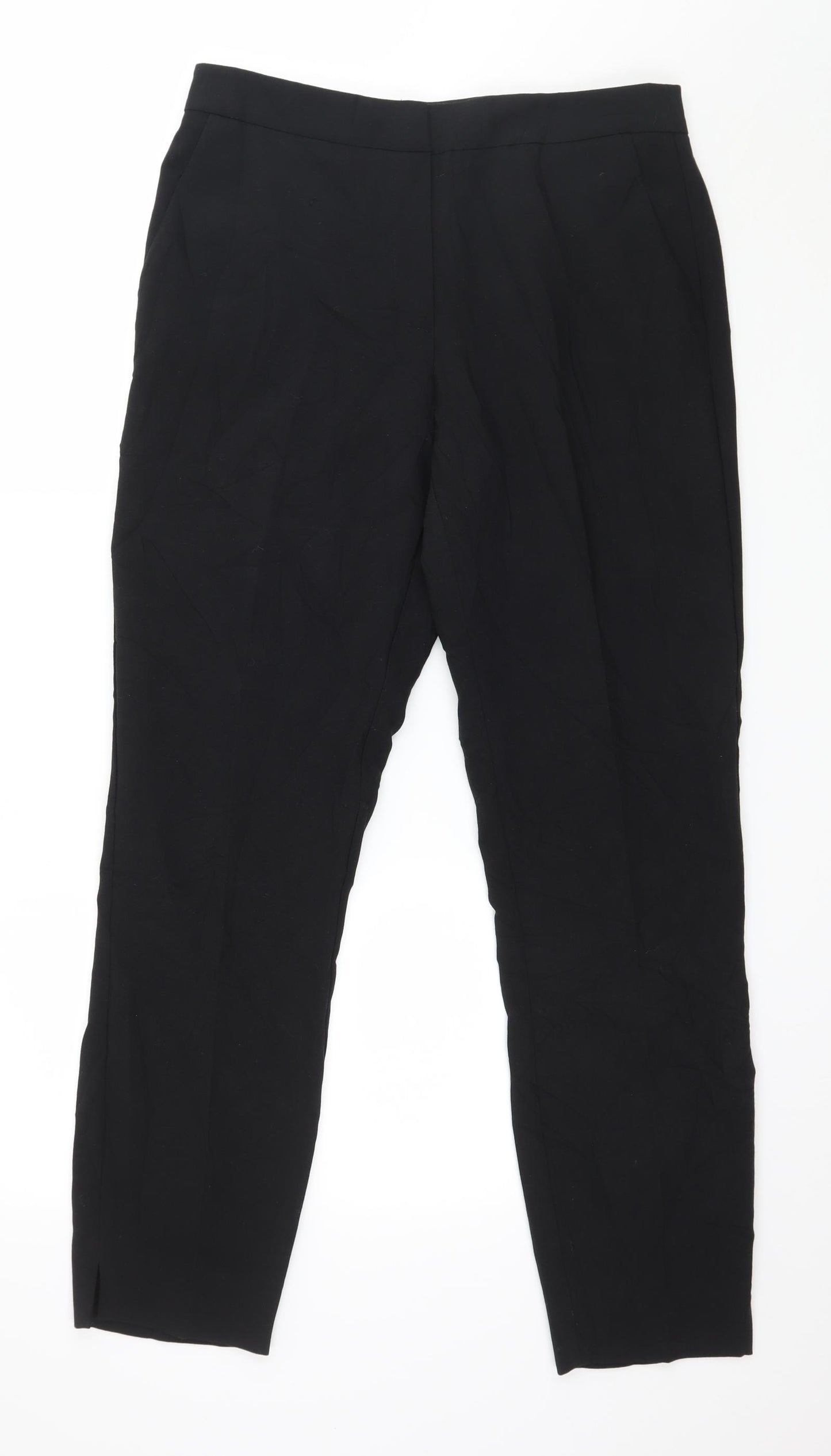 Long Tall Sally Womens Black   Trousers  Size 12 L31 in