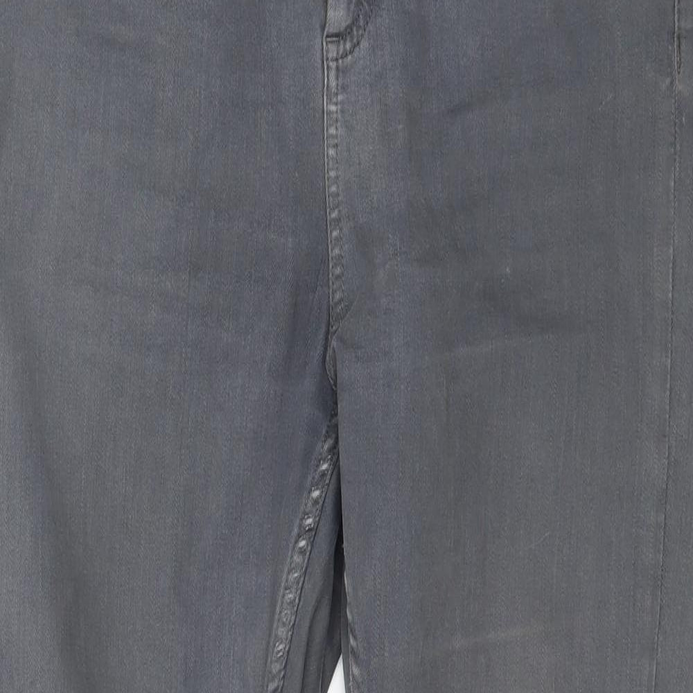 Topshop Womens Grey  Denim Skinny Jeans Size 32 in L30 in