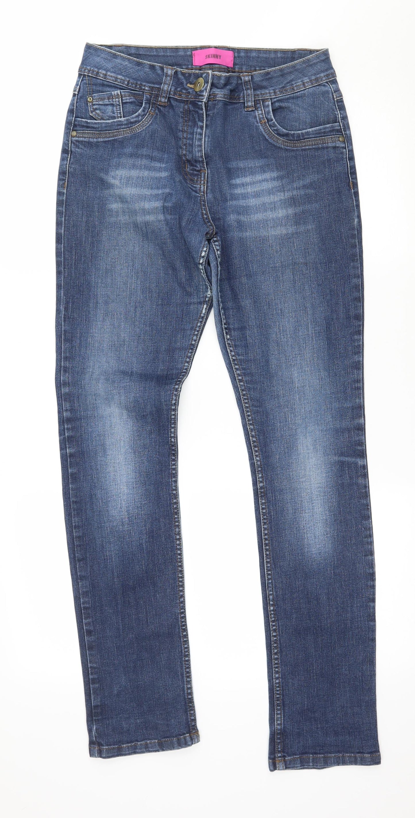 George Womens Blue  Denim Straight Jeans Size 10 L29 in