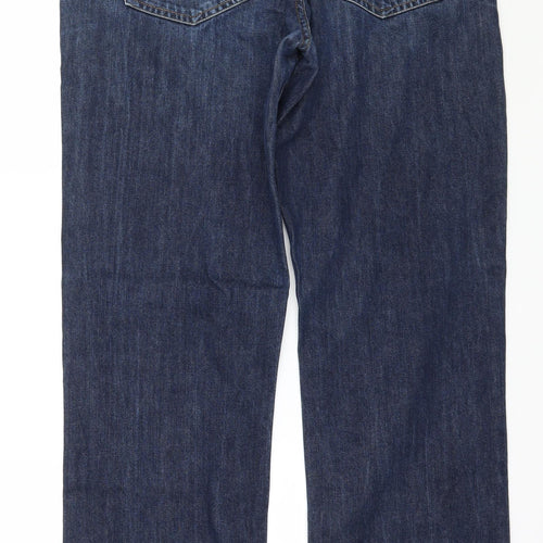 Henri Lloyd Mens Blue  Denim Straight Jeans Size 34 in L34 in