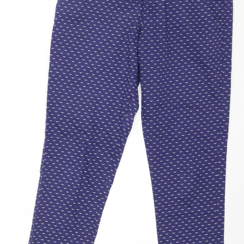 Joules Womens Black Geometric  Trousers  Size 8 L26 in - Bird print