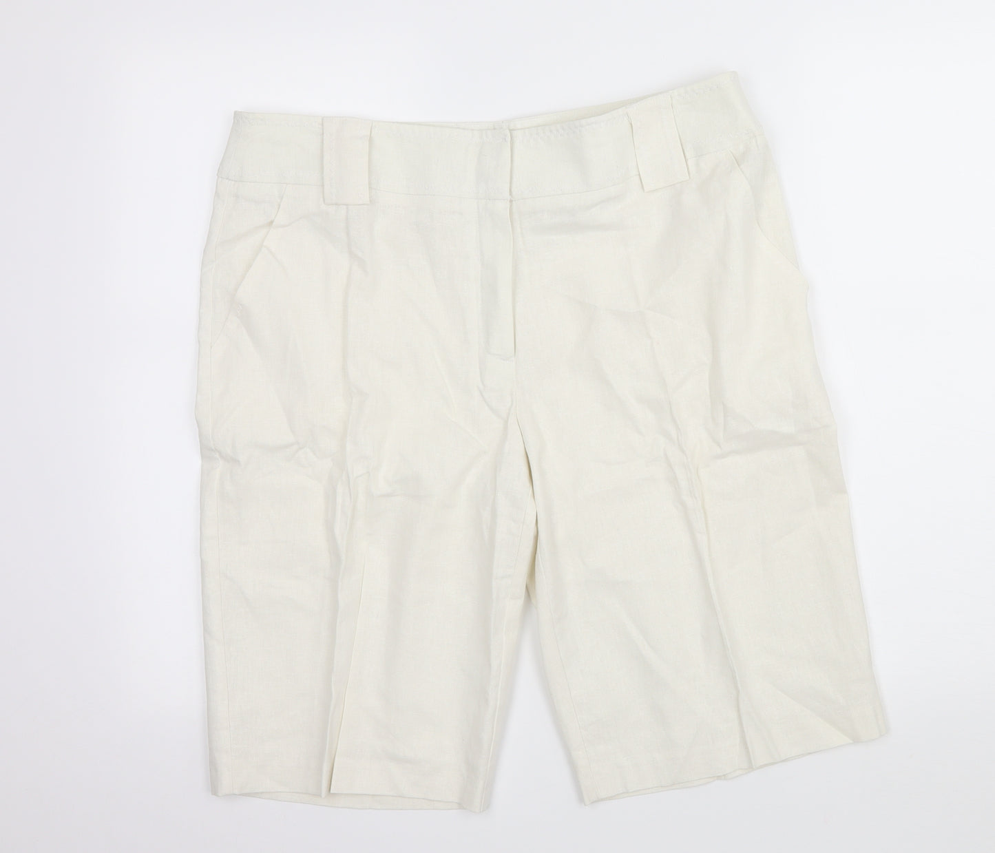 BHS Womens Ivory   Bermuda Shorts Size 16