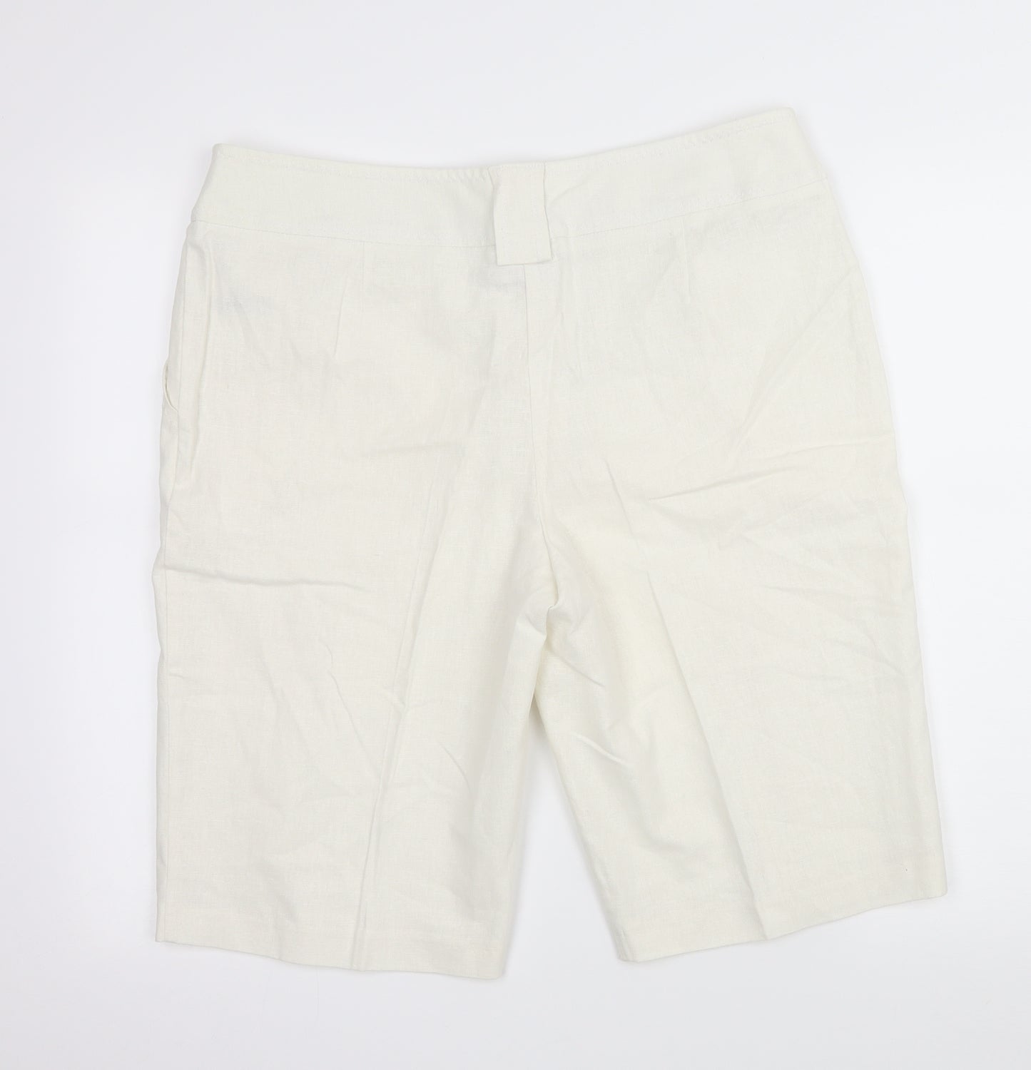 BHS Womens Ivory   Bermuda Shorts Size 16