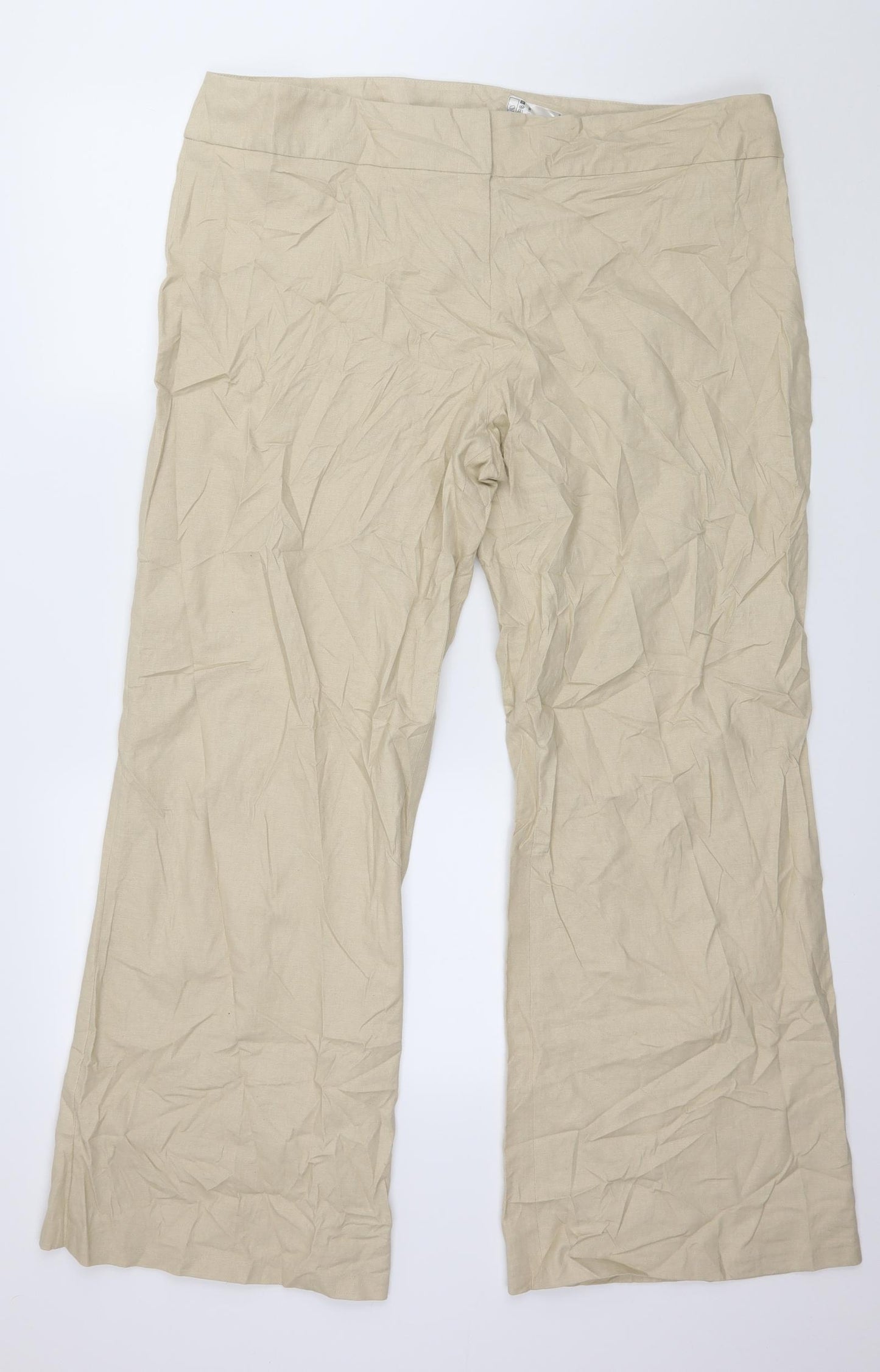 Preworn Womens Beige   Trousers  Size 20 L29 in