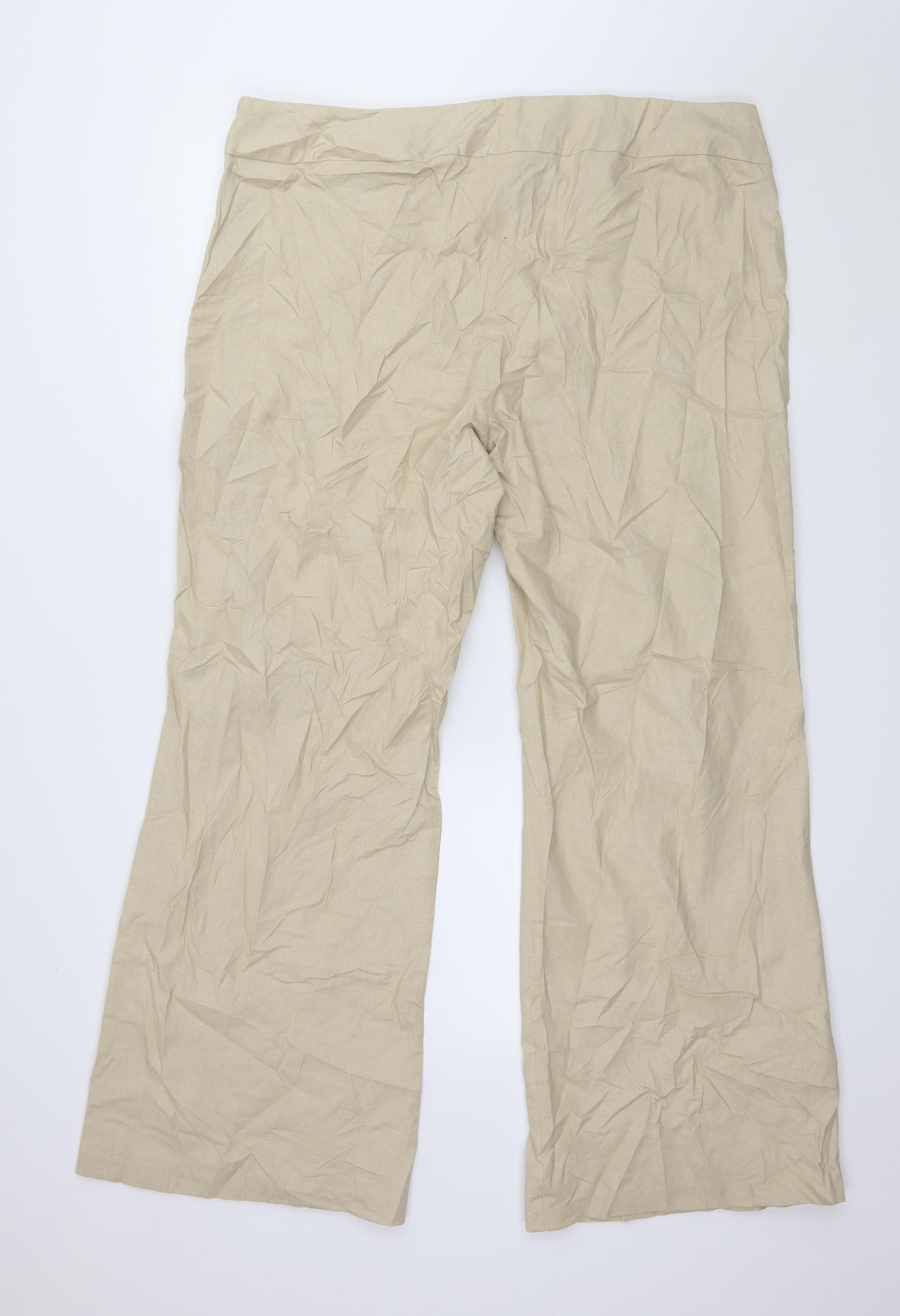 Preworn Womens Beige   Trousers  Size 20 L29 in