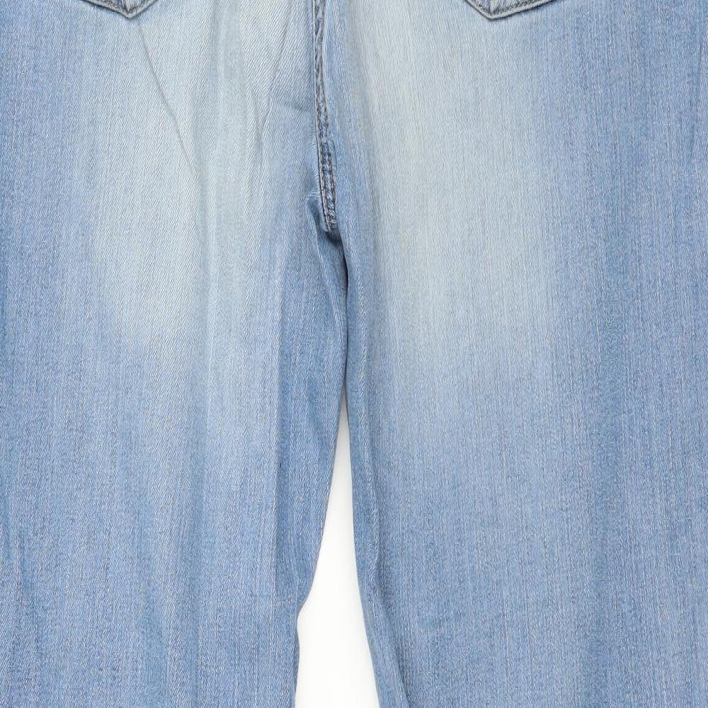 TU Womens Blue  Denim Straight Jeans Size 16 L20 in