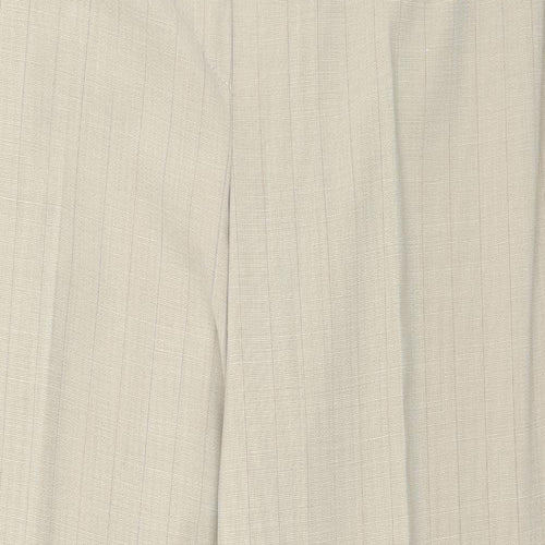 Eugen Klein Womens Beige Striped  Trousers  Size 34 in L29 in