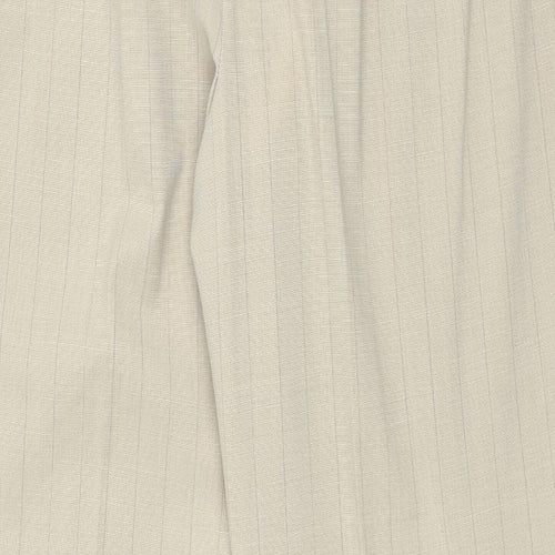 Eugen Klein Womens Beige Striped  Trousers  Size 34 in L29 in