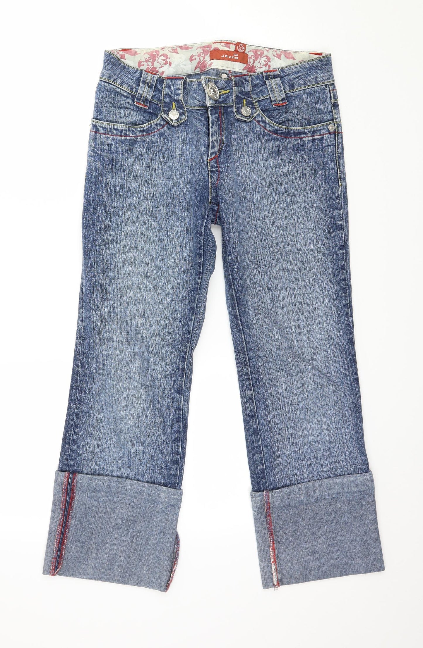 VM Jeans Womens Blue  Denim Cropped Jeans Size 10 L25 in