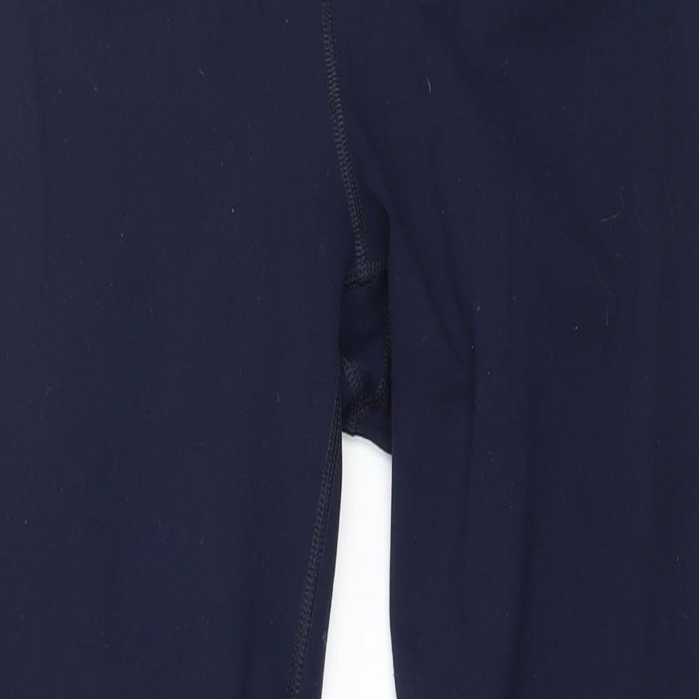 Reflex Womens Blue  Jersey Capri Leggings Size S L24 in