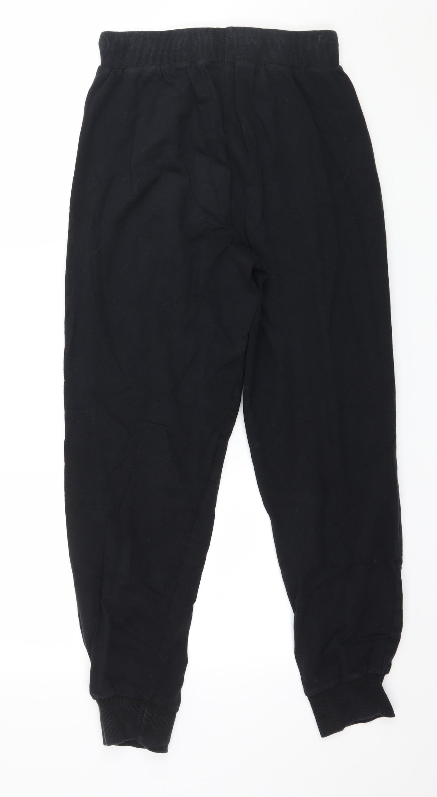 Primark Womens Black  Jersey Jogger Trousers Size S L26 in
