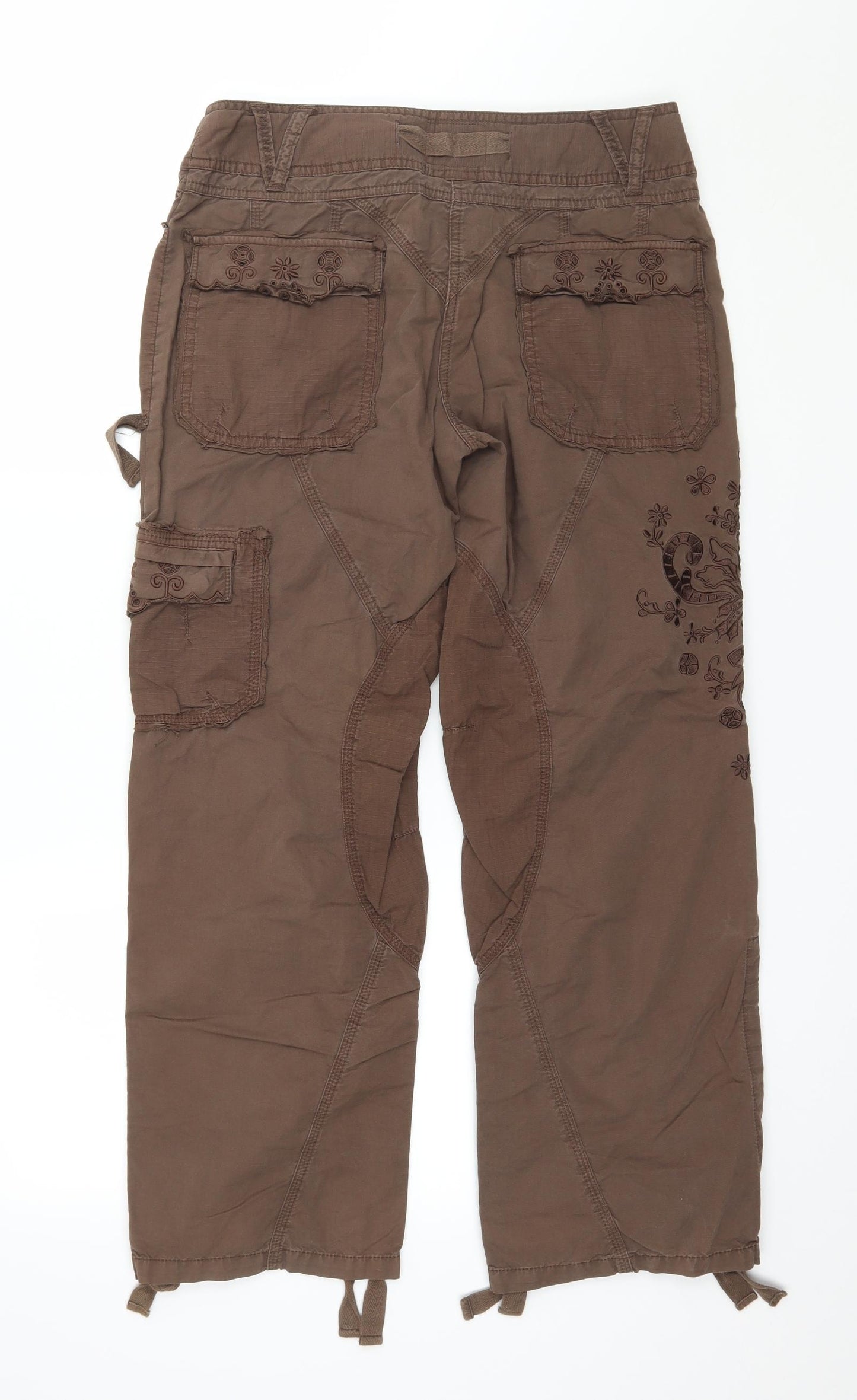 NEXT Womens Brown   Trousers  Size 12 L28 in