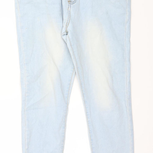 SheIn Womens Blue  Denim Straight Jeans Size XL L27 in