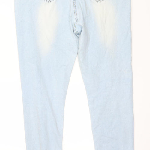 SheIn Womens Blue  Denim Straight Jeans Size XL L27 in