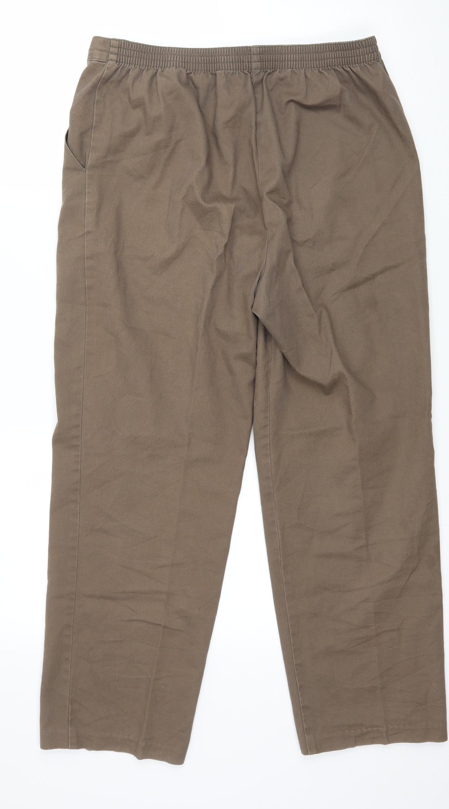 Marks and Spencer Womens Brown   Trousers  Size 12 L25 in