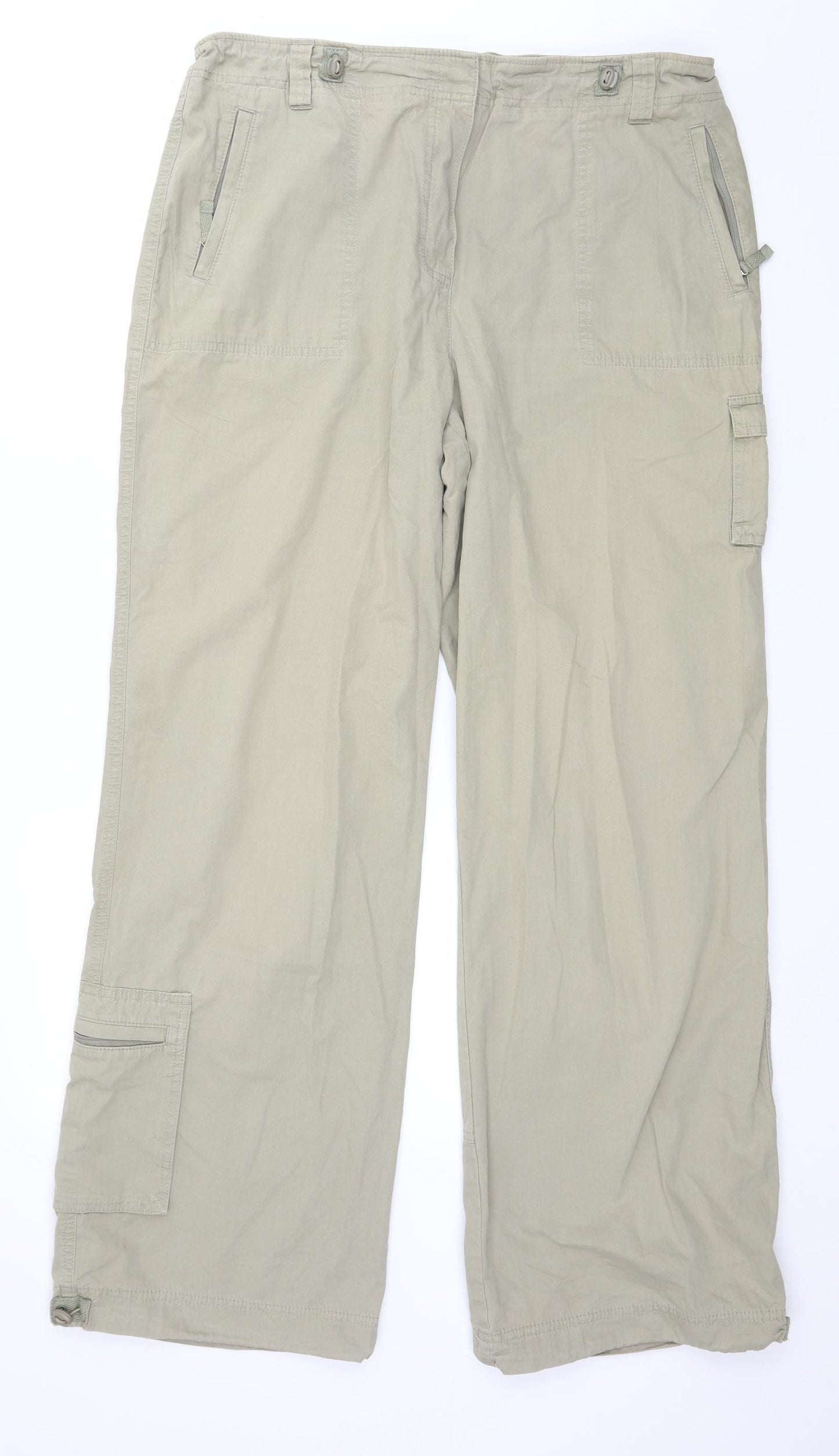 Marks and Spencer Womens Beige   Trousers  Size 16 L32 in