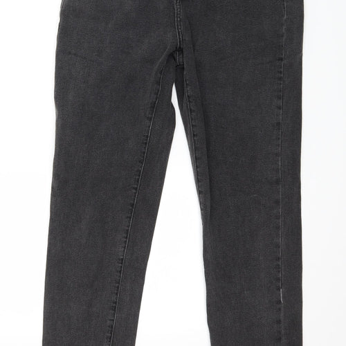 In the Style Womens Grey  Denim Straight Jeans Size 8 L27 in