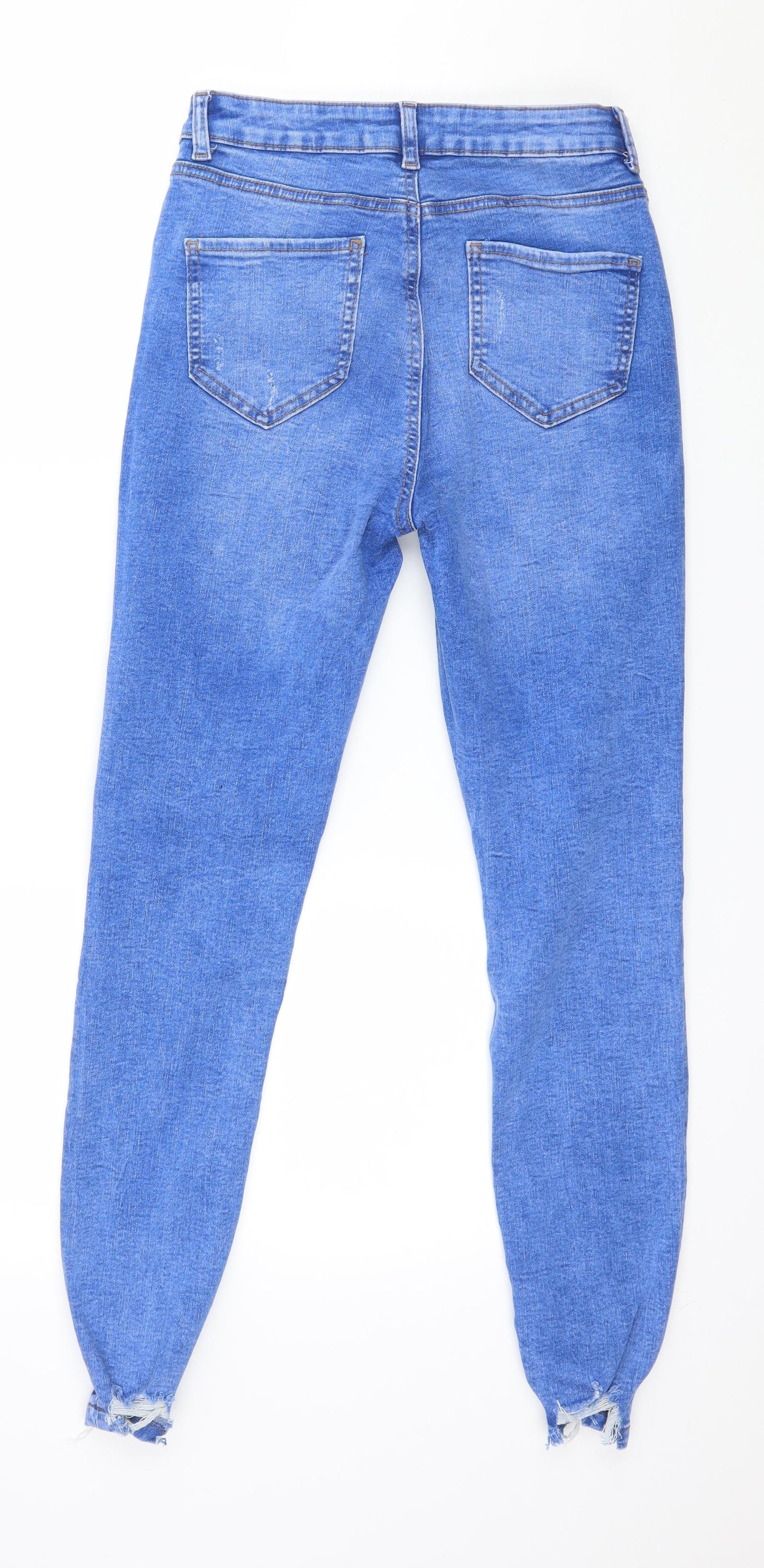 Denim & Co. Womens Black  Denim Skinny Jeans Size 10 L27 in