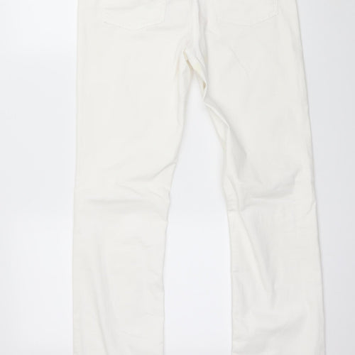 Dream Jeans Womens White  Denim Straight Jeans Size 30 in L32 in
