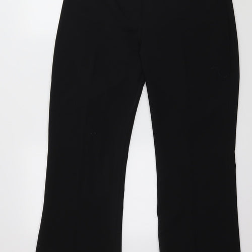 AMARANTO Womens Black   Trousers  Size 14 L28 in
