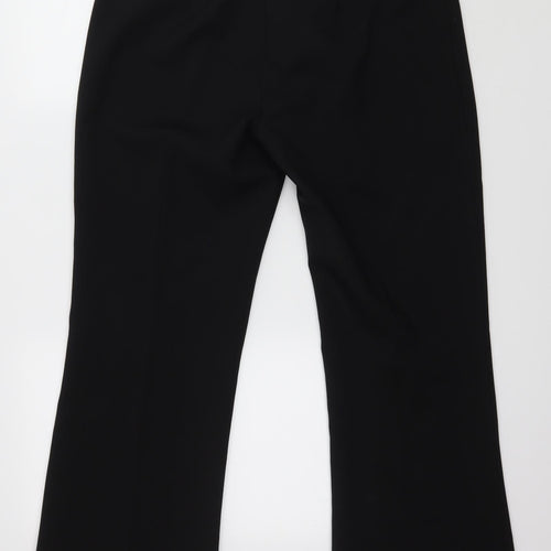 AMARANTO Womens Black   Trousers  Size 14 L28 in