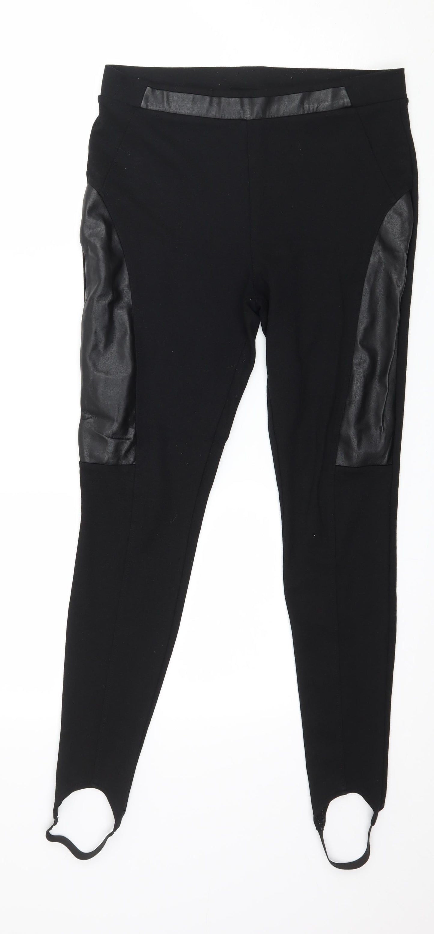 NEXT Womens Black  Jersey Capri Leggings Size 10 L27 in