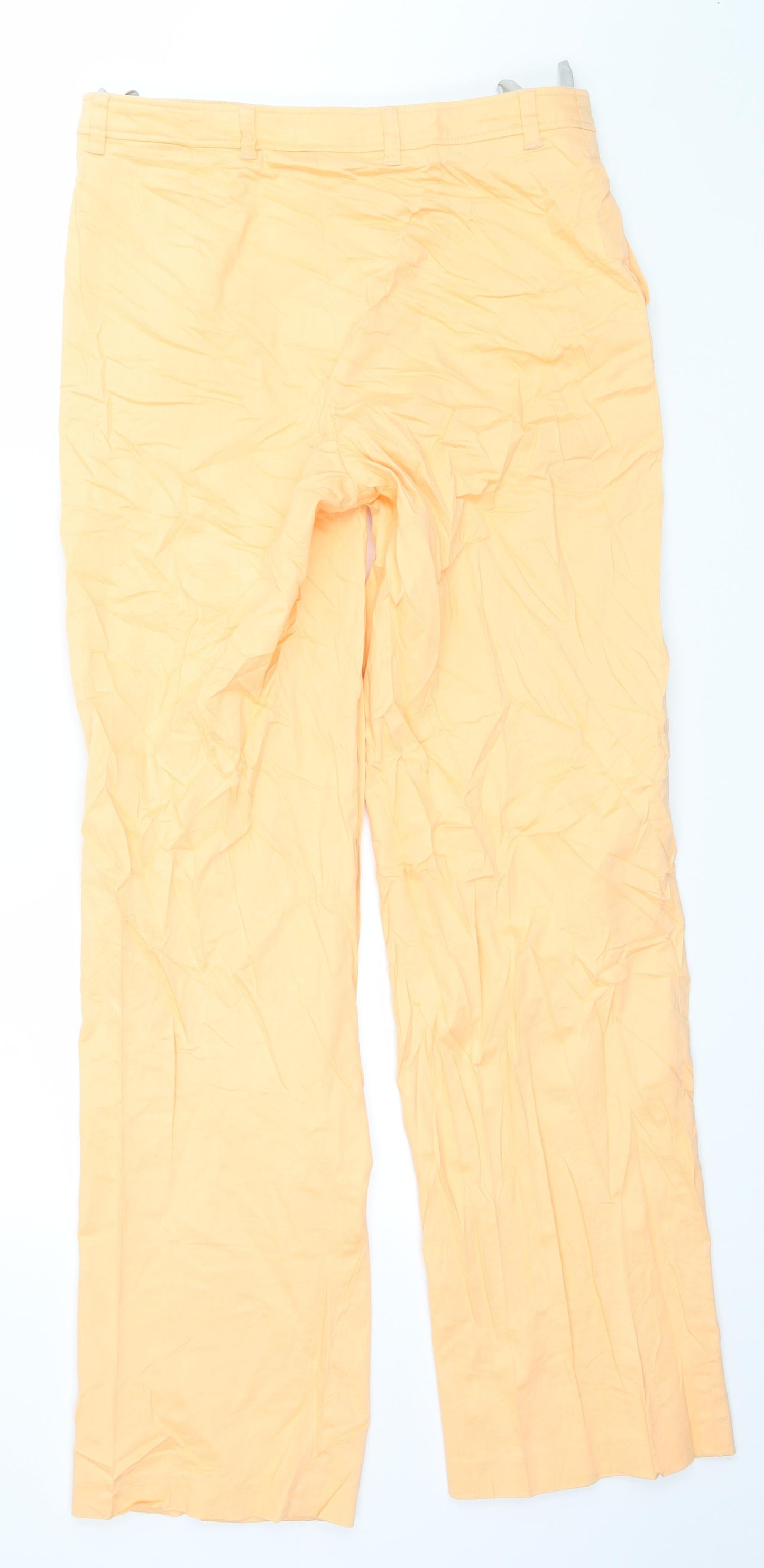 La Strada Womens Orange   Trousers  Size 10 L32 in