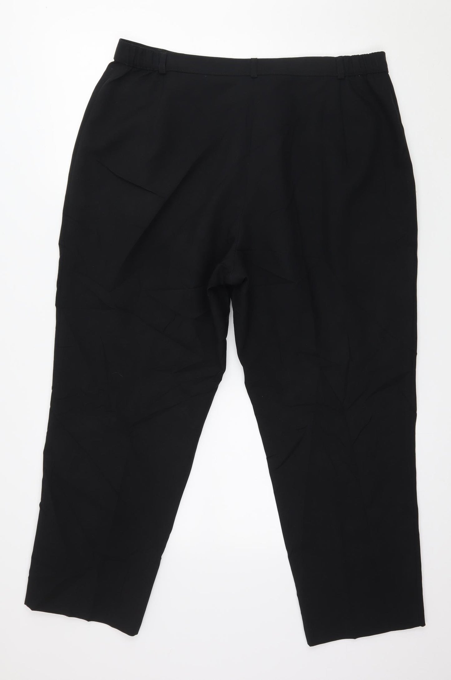 Marks and Spencer Womens Black   Trousers  Size 18 L26 in