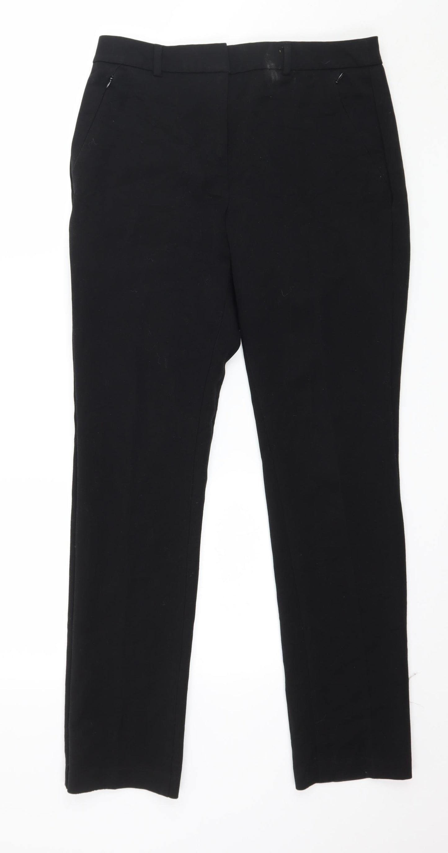 Marks and Spencer Womens Black   Trousers  Size 10 L30 in