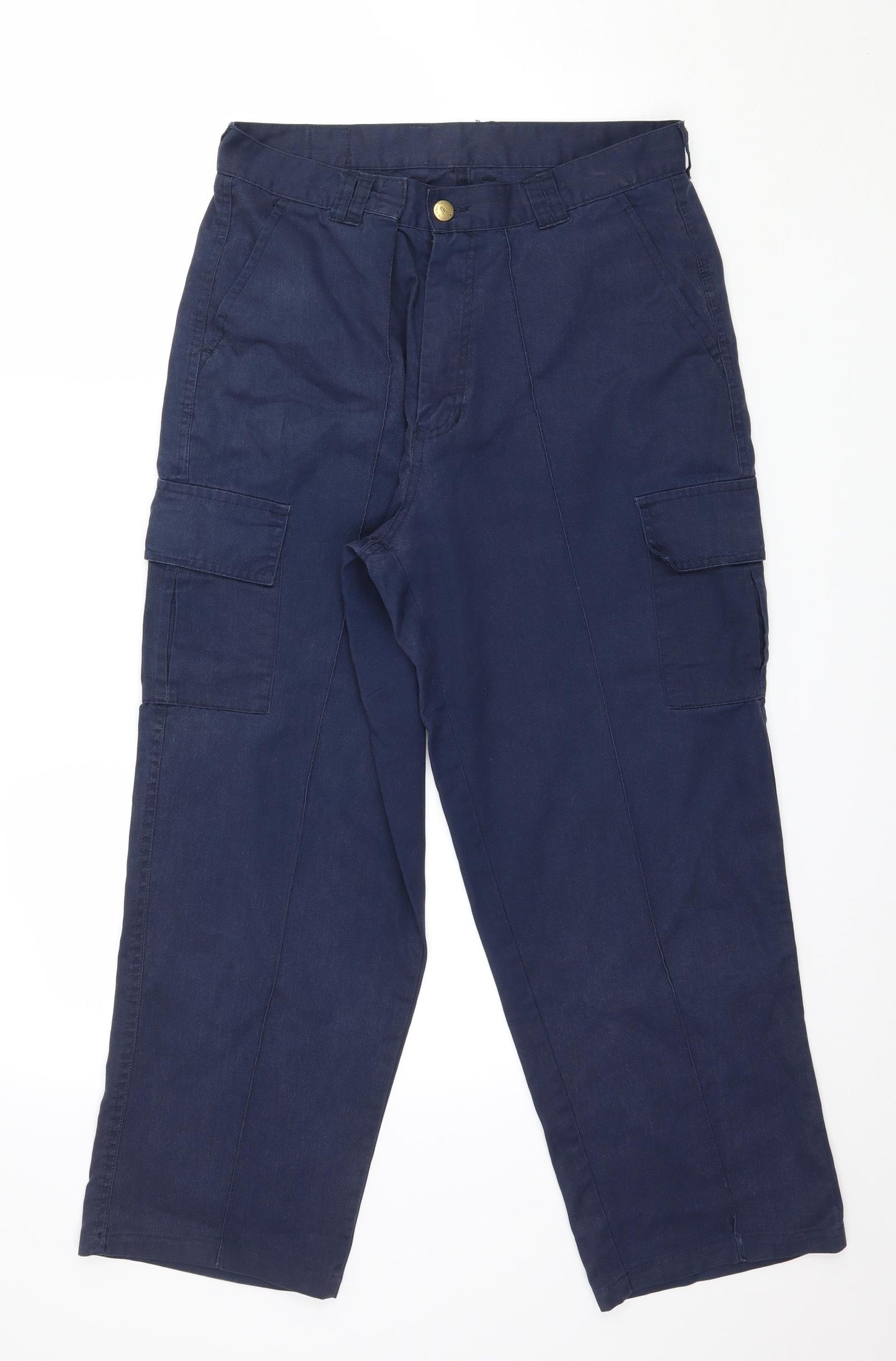 Uneek Mens Blue   Cargo Trousers Size 32 in L24 in