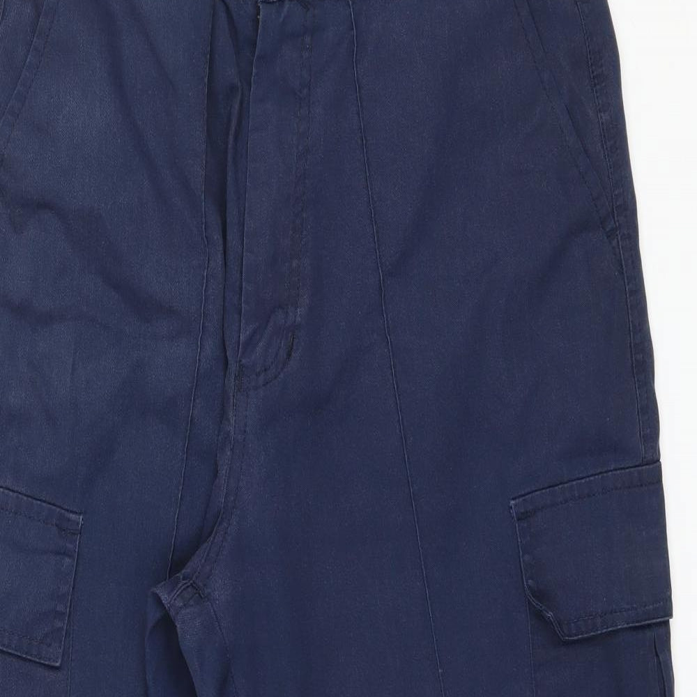 Uneek Mens Blue   Cargo Trousers Size 32 in L24 in