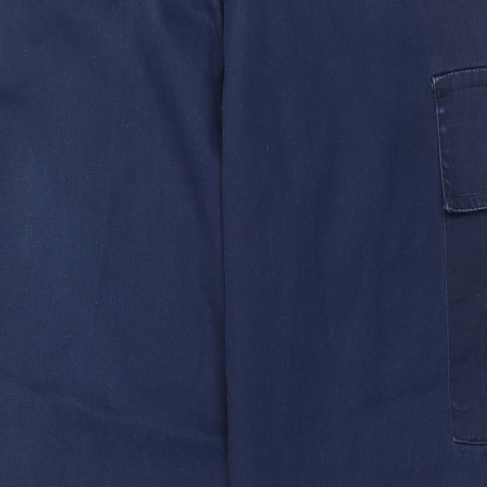 Uneek Mens Blue   Cargo Trousers Size 32 in L24 in
