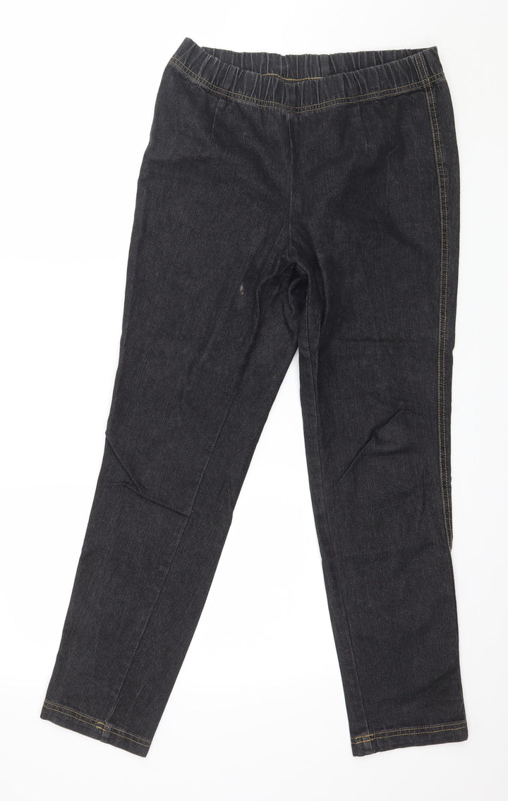 Preworn Womens Grey  Denim Jegging Jeans Size 10 L29 in
