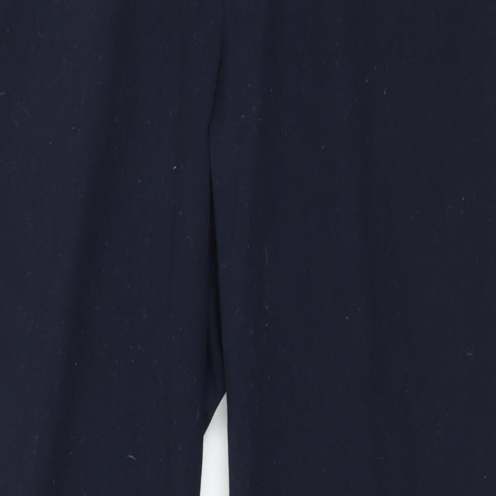 H&M Womens Blue   Cropped Trousers Size 6 L23 in