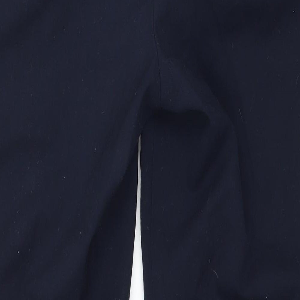 H&M Womens Blue   Cropped Trousers Size 6 L23 in