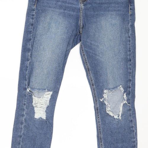 Topshop Womens Blue  Denim Skinny Jeans Size 28 in L30 in