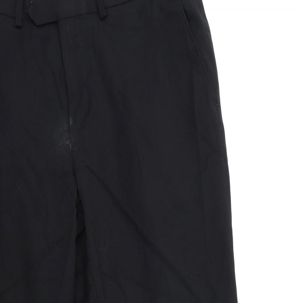 Marks and Spencer Mens Black  Rayon Trousers  Size 36 in L29 in